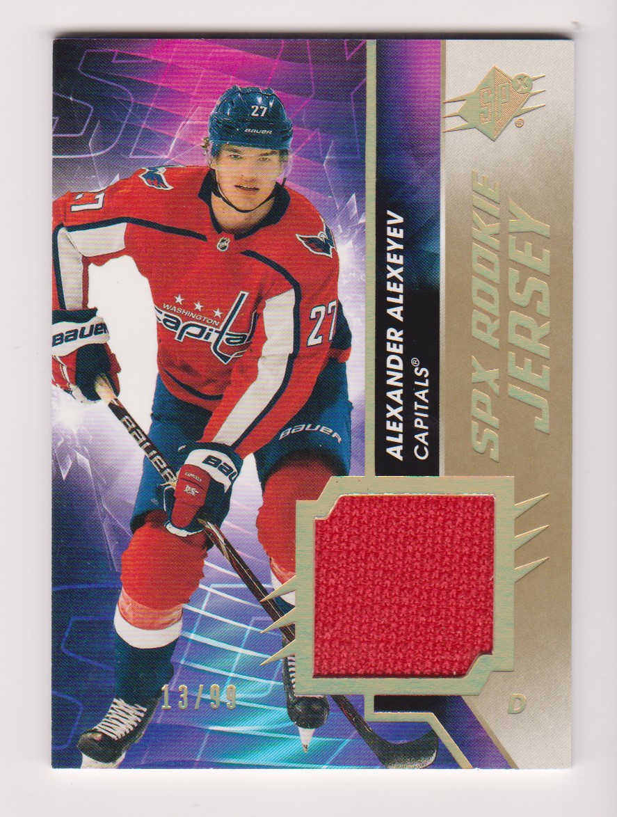 2020-21 SPx Rookie Jerseys Gold Spectrum #RJAA Alex Alexeyev (image for) 2020-21 SPx Rookie Jerseys Gold Spectrum #RJAA Alex Alexeyev